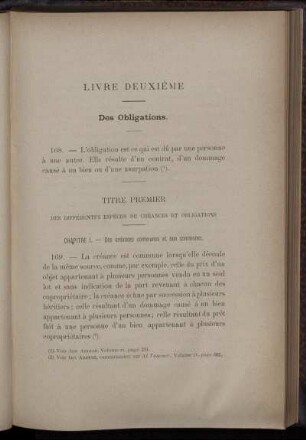 Livre Deuxième. Des Obligations