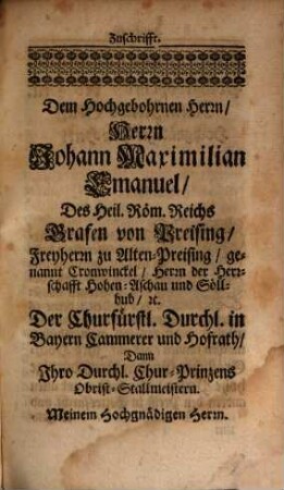 Nucleus Juris Publici Romani, Oder Auserlesener Kern des allgemeinen Staats-Rechts unsers uralten glorwürdigsten Röm. Teutschen Reichs : Das ist: Gründlich, doch gantz kurtz verfaßte Beschreibung Aller Rechten und Freyheiten, Welche Dem regierenden Röm. Kayser, ... zustehen und gebühren