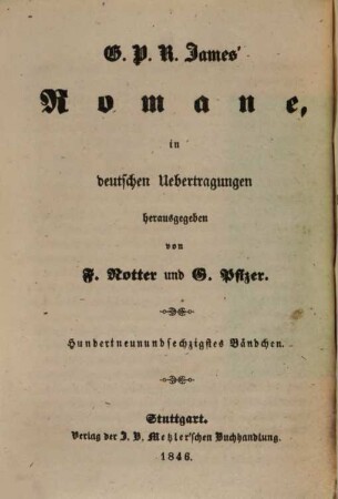 G. P. R. James' Romane, 169. Attila ; 2