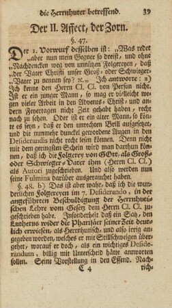 Der II. Affect, der Zorn
