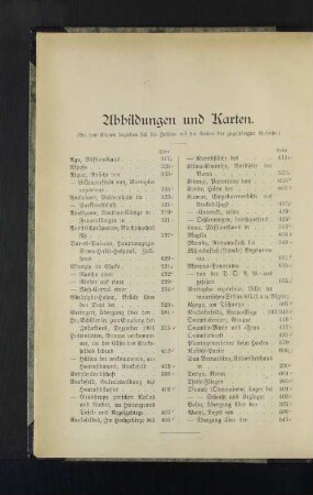 Abbildungen und Karten.