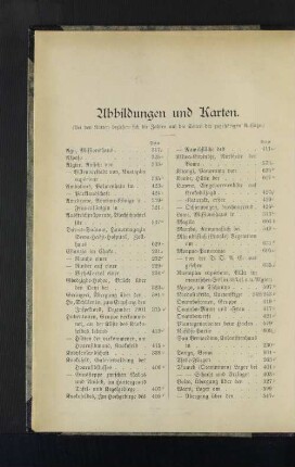 Abbildungen und Karten.