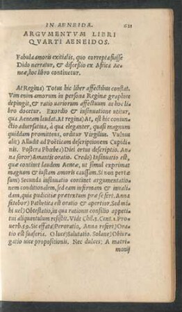 Argumentum Libri Quarti Aeneidos.
