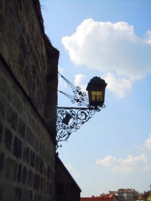Quedlinburg - Laterne : Laterne am Schloss, aufgenommen in Quedlinburg am 29. April 2014. Foto Uwe Gerig