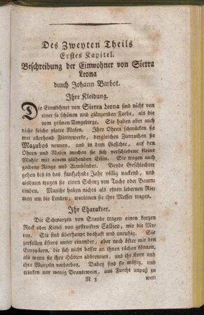 [Des Zweyten Bandes erste Abtheilung]