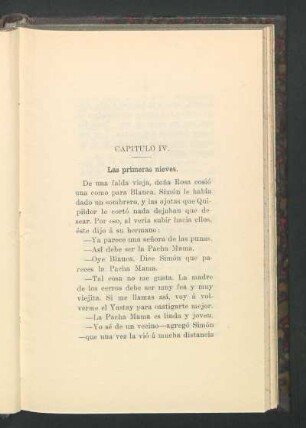 Capítulo IV. - Las primeras nieves.