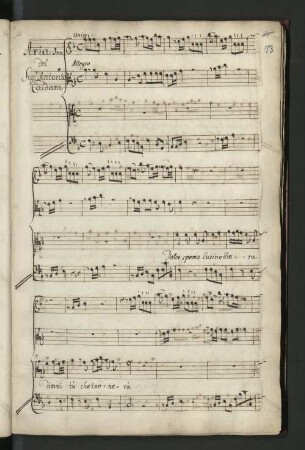 Aria 1. del Sig: Antonio Caldara