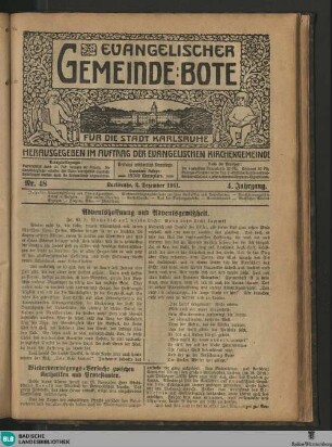 Evangelischer Gemeindebote Karlsruhe