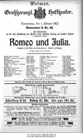Romeo und Julia