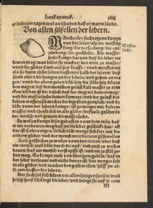 Von allen zufellen der lebern.