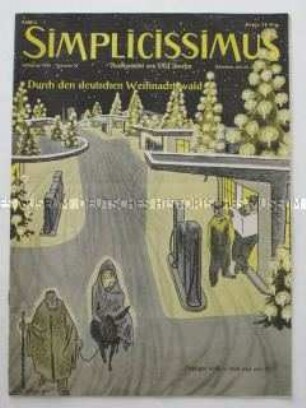 Satirezeitschrift "Simplicissimus" (Weihnachtsausgabe)
