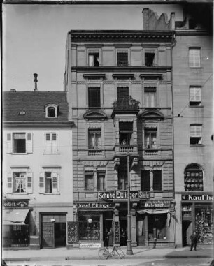 Karlsruhe Schuhgeschäft Josef Ettlinger Kaiserstraße 48 Außenansicht