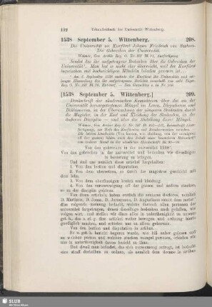 209. [1538, September 5. Wittenberg]
