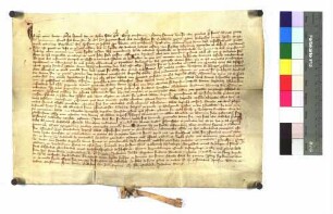 Bischof Heinrich von Konstanz vidimiert die Gründungsurkunde des Wengenstifts bei Ulm (U 1).