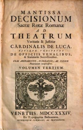Decisiones sacrae rotae romanae. 3