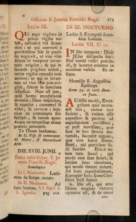 253-260, Die XVIII. Junii