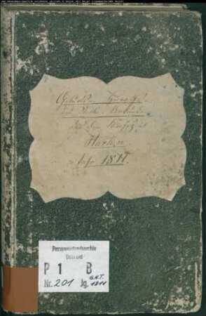 Zivilstandsregister der evangelischen Gemeinde Hartum, Kreis Minden (GHT 1811) (Gemeinde: Evangelische Gemeinde Hartum)