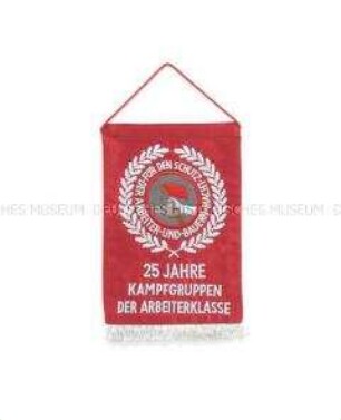 Wimpel der Kampfgruppen der Arbeiterklasse