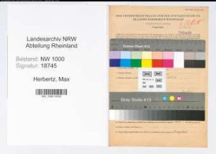 Entnazifizierung Max Herbertz, geb. 16.11.1879 ()