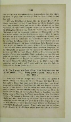 9. Fortsetzung; das Haus Stuart über Großbritannien und Irland (1603 - 1714). König Jakob I. (1603 - 1625); Karl I. (1625 - 1649)