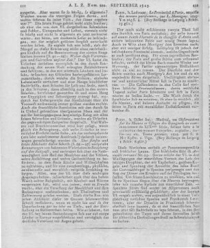 Brisset, J.: Madrid ou observations sur les mœurs et usages des Espagnols. Paris: Aine 1825