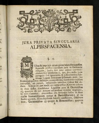 1-75, Jura Privata Singularia Alpirspacensia.