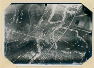 Foto der Batterie-Stellung bei Fosse 7 von Courrières (Luftbild)