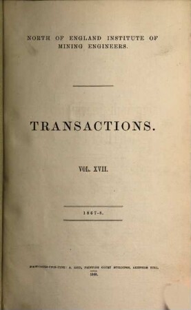 Transactions. 17. 1867/68 (1868)