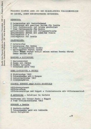 Kostümliste