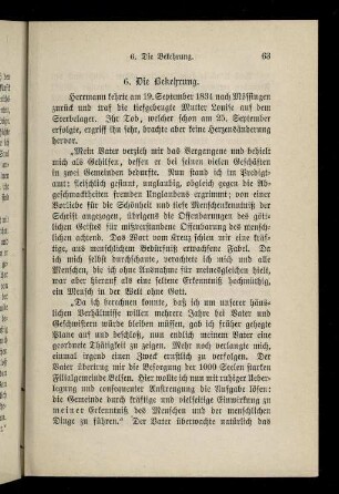 6. Die Bekehrung