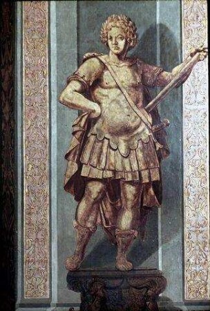Statuen der zwölf römischen Kaiser von Julius Cäsar bis Domitian (Sockelinschriften zerstört)