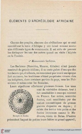 Éléments d'Archéologie Africaine