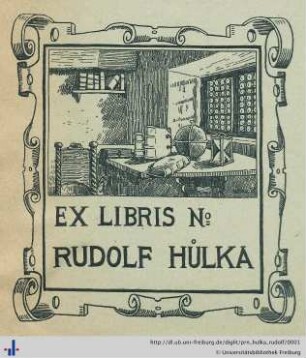Exlibris (Universitätsbibliothek Freiburg i. Br., E 9954,lbd-7).