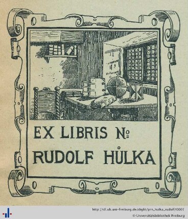 Exlibris (Universitätsbibliothek Freiburg i. Br., E 9954,lbd-7).