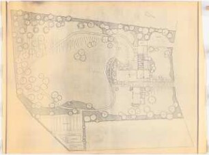 Wohngarten Direktor Kleff, Wissen-Schönstein: Lageplan mit Gartenplan