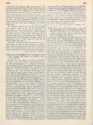 403-404 [Rezension] Altaner, Berthold, Patrologie