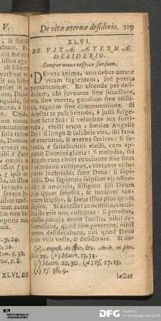 XLVI. De Vitæ Æternæ Desiderio.