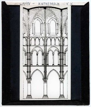 Laon: Kathedrale, Wandaufriss Mittelschiff