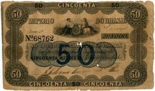 Geldschein, 50.000 Reis, 1852 - 1867?