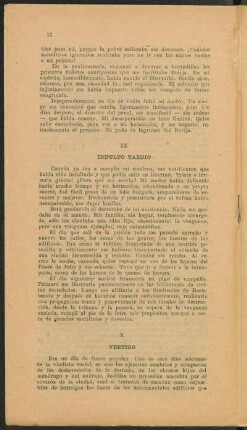 IX Indulto tardío
