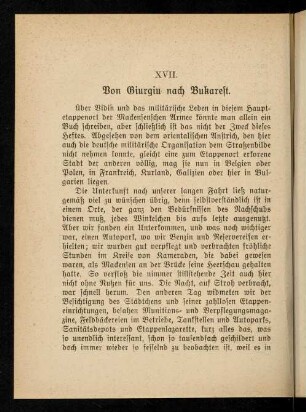 170-178, XVII. Von Giurgiu nach Bukarest