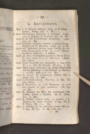 Antiquitates.