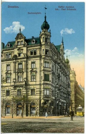 Dresden. Sachsenplatz, Kaffee Amtshof