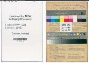 Entnazifizierung Hubert Gattner , geb. 12.12.1900 (Ingenieur)