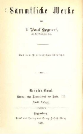 Sämmtliche Werke : aus dem Italienischen übersetzt, 9,3