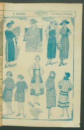 A moda : Últimos croquis