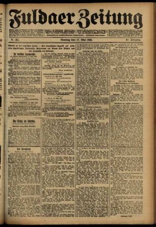 Ausgabe vom Montag, den 15. Mai 1916.