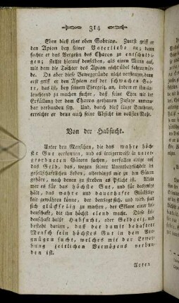 Von der Habsucht.