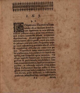Mathematica de proportione : dissertatio