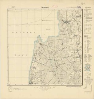 2253 (alte Nr.: 864) Paulsdorf, Meßtischblatt (4cm - Karte)